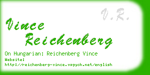 vince reichenberg business card